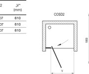 Sprchové dveře Cool! COSD2 - COSD2 120, lesk+transparent X0VVGCA00Z1