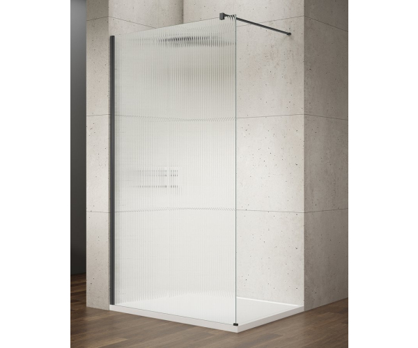 Gelco Vario Black Jednodílná Sprchová Zástěna K Instalaci Ke Stěně, Sklo Nordic, 800 Mm