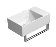 Gsi Kube X Keramické Umývátko 40x23cm, Bez Otvoru, Pravé/levé, Bílá Extraglaze