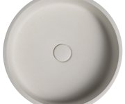 Sapho Ispir Betonové Umyvadlo Včetně Výpusti, 40cm, Bílý Pískovec