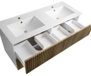 Aqualine Paneda Strip Umyvadlová Skříňka 119x55x45,2cm, Dub Emporio