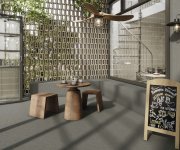 Dlažba jako beton APE A Piedi Dark Green 100X100 - zelená