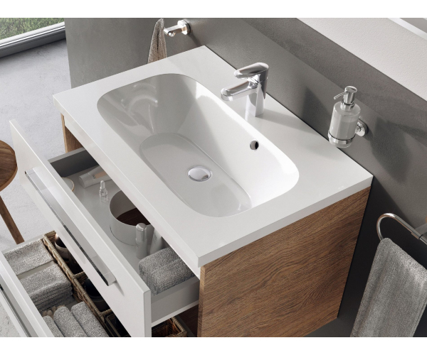 Umyvadlo Chrome - Umyvadlo Chrome 70, s otvorem pro baterii, s přepadem
