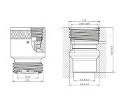Aqualine Omezovač Tlaku 1 Bar, 1/2", Chrom