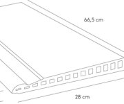 Sokl jako beton APE Oxford Borde Desbordante Oxford Pure 28x66,5 Rett. - béžová