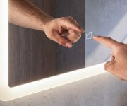 Aqualine Fago Zrcadlo S Led Osvětlením 50x70cm, Dotykový Senzor, Stmívatelné