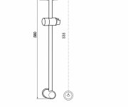 Sprchová Souprava Sumertime, Délka 60cm, Průměr 18mm, 1-polohová Sprška - Chrom - Blistr 02742CBL