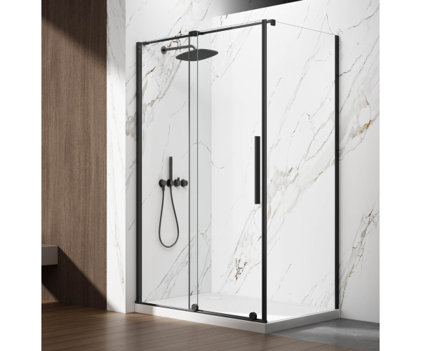 Gelco Spirit Black čtvercový Sprchový Kout 1000x1000mm L/p Varianta