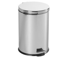 Aqualine Simple Line Odpadkový Koš Kulatý 20l, Nerez Lesk