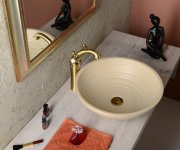 Sapho Antea Stojánková Umyvadlová Baterie Vysoká S Výpustí, Výška 245mm, Bronz
