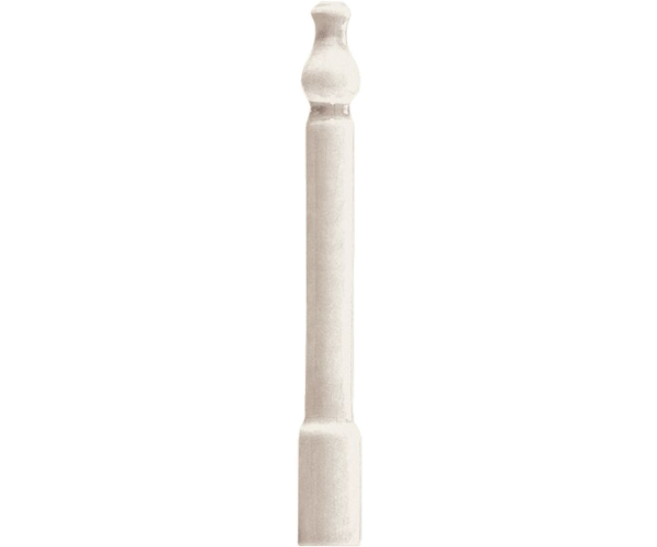 Grazia Venice Ang. Zoccolo White Craquele 2x20 - bílá