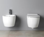 Sapho Sentimenti Závěsné Wc Rimless S Podomítkovou Nádržkou A Tlačítkem Schwab, Bílá