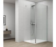 Polysan Esca Chrome Sprchová Zástěna, Fixní Sklo 700 Mm, Otočný Panel 500 Mm