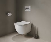 WC štětka Chrome II CR II 411 - CR II 411.20GB WC štětka s nádobkou, grafit kartáčovaný X07P1610