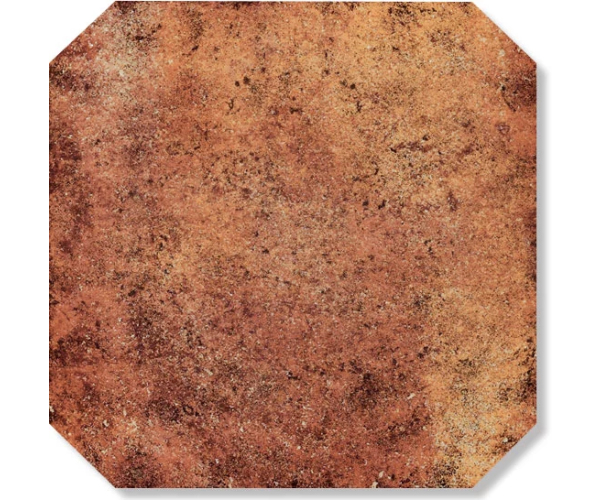 Retro dlažba Borja RusNatCer Pirita Rojo Rombo Cotto 44,7x44,7 - cihlová (skladem)