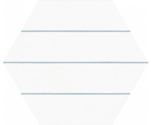 Vzorovaná dlažba Codicer Porto Hex 25 Savona Aqua 22x25