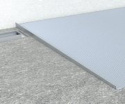 Sapho Spádová Lišta, Pravá, Výška 10 Mm, Délka 1500 Mm, Nerez Mat