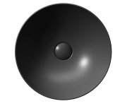 Gsi Pura Keramické Umyvadlo Na Desku Vysoké, Průměr 42cm, černá Mat