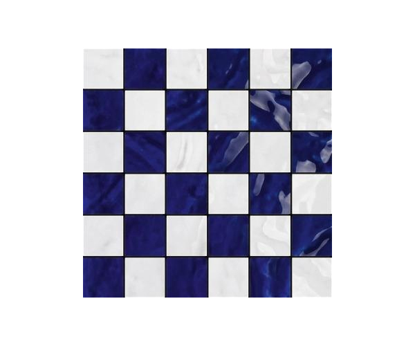 Dlažba Cir Tadelakt Mosaico Fez Blu 30x30 Matt. Rett.