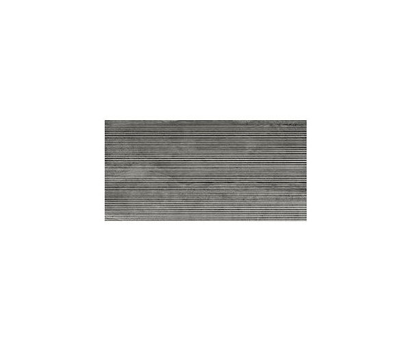 Dlažba jako kámen Coem Reverso2 Line Black 45x90 Nat. Rett. - šedá