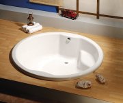 Polysan Royal Round Kulatá Vana S Konstrukcí 172x172x49cm, Bílá