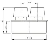 Přivzdušňovací Hlavice Průměr 110 ALC-APH110