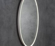 Sapho Float Kulaté Zrcadlo S Led Podsvícením ø 74cm, Bílá