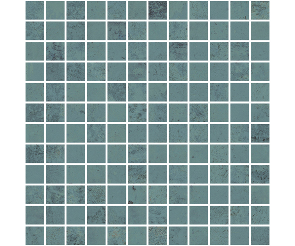 Mozaika Aparici Metallic Green Mosaico 30x30 (2.5x2.5) Nat. Rett. - tyrkysová