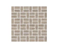 Coem Wide Gress++ Versatile Vein Mosaico Bricks 2x5 Argilla 30,2x30,2 Nat. Rett.