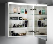 Sapho Linex Galerka S Led Osvětlením, 60x70x15cm, Levá/pravá, Dub Stříbrný