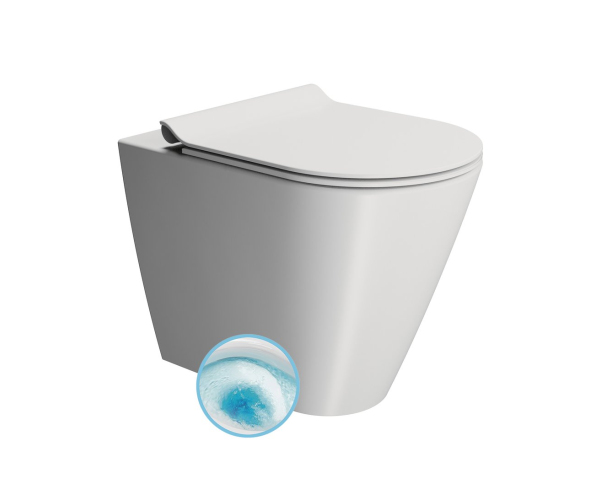 Gsi Kube X Wc Mísa Stojící, Geniusflush, 36x55cm, Spodní/zadní Odpad, Bílá Dual-mat