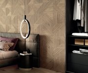 Obklad jako dřevo Colorker Tangram Walnut 31,6x100 Rett. - hnědá