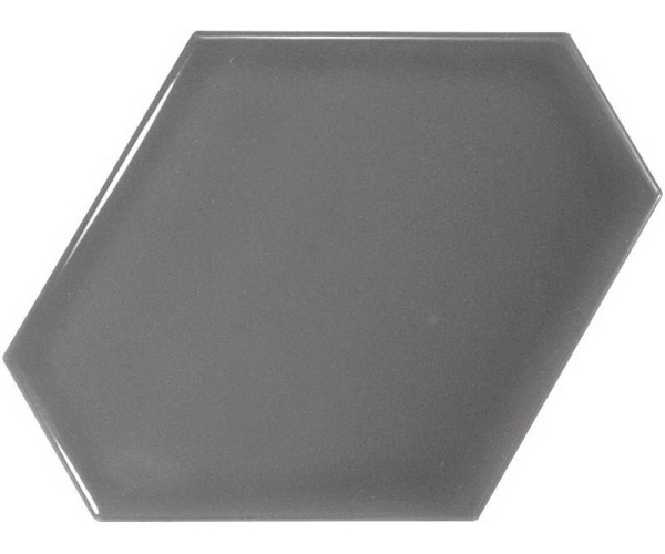 Luxusní obklad Equipe Scale Benzene Dark Grey 10,8x12,4 - šedá