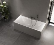 Polysan Kaldera Slim Obdélníková Vana 180x80x40cm, Bílá