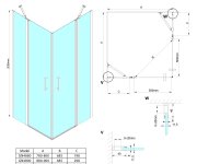 Gelco Loro Sprchové Dveře Pro Rohový Vsup 900mm, čiré Sklo