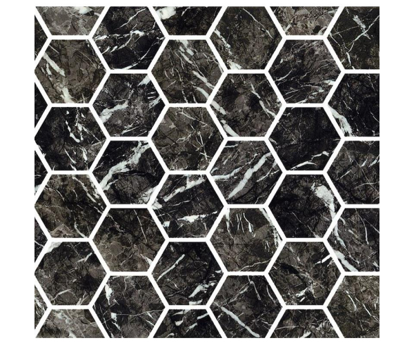 Dlažba jako kámen Fioranese Prestige Mosaico EXA Carnico Effect 30x30 Luc. Rett. - černá