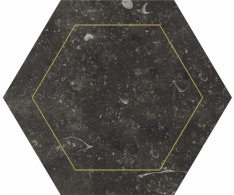 EdimaxAstor Concert Esagono Dec.Gold Black 16,7x14,5 Matt.