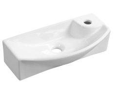 Sapho Carlon Keramické Umývátko, 45x23cm, Otvor Pro Baterii Vpravo, Bílá