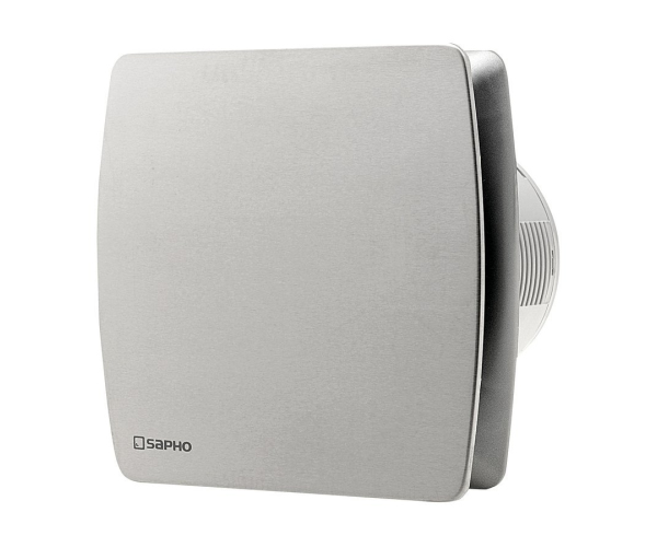 Sapho Lex Koupelnový Ventilátor Axiální S časovačem, 15w, Potrubí 100mm, Nerez Mat
