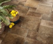 Protiskluzná retro dlažba Elios Terre Etrusche Marche 20,3x20,3 Outdoor - hnědá