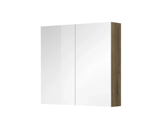 Mereo Koupelnová Galerka 80 Cm, Zrcadlová Skříňka, Dub Halifax
