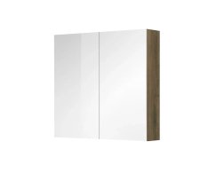 Mereo Koupelnová Galerka 80 Cm, Zrcadlová Skříňka, Dub Halifax
