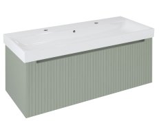 Sapho Nelio Strip Umyvadlová Skříňka 116,5x44x49cm, 1x Zásuvka, Verde