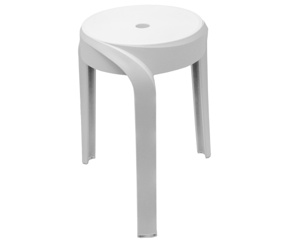 Ridder Stan Koupelnová Stolička, Průměr 30cm, Bílá
