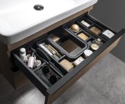 Sapho Lindo Boční Organizér, Sada 2ks, 114x323mm, Plast, Antracit