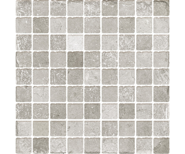 Mozaika jako beton Cerdomus Effetto P. di Ostuni Mosaico Grigio Nat. 30x30 - šedá