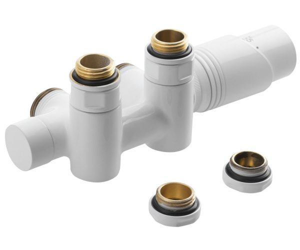 Bruckner Wicher Combi Připojovací Sada Termostatická Pro Středové Připojení 50mm, Bílá