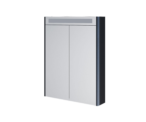 Mereo Siena, Koupelnová Galerka 64 Cm, Zrcadlová Skříňka, černá Mat