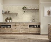 Obklad jako beton APE Acquarella Incision Ivory 20X20 Matt. - béžová