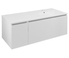 Sapho Lorea Skříňka 120x46x51,5cm (30+90cm), Pravá, Bílá Mat